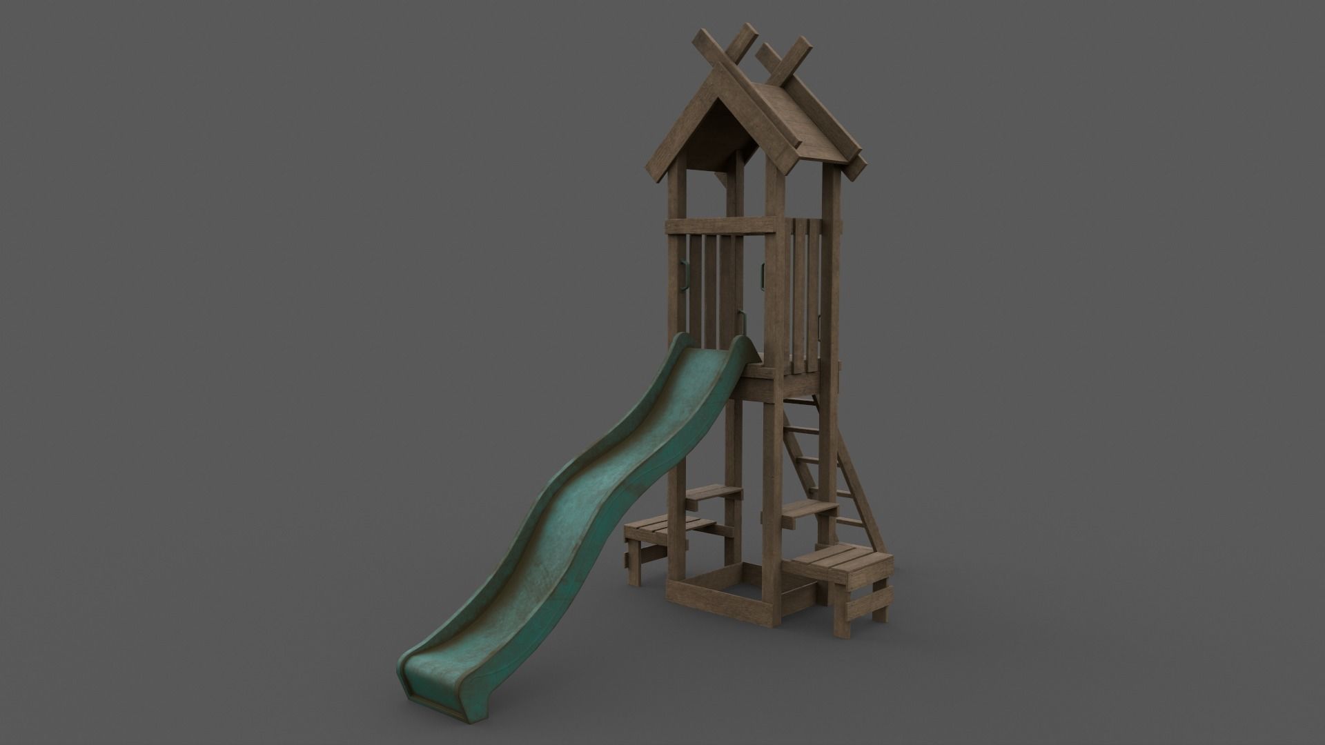 PBR Playground Jungle Gym 04 Low-poly 3D model_7