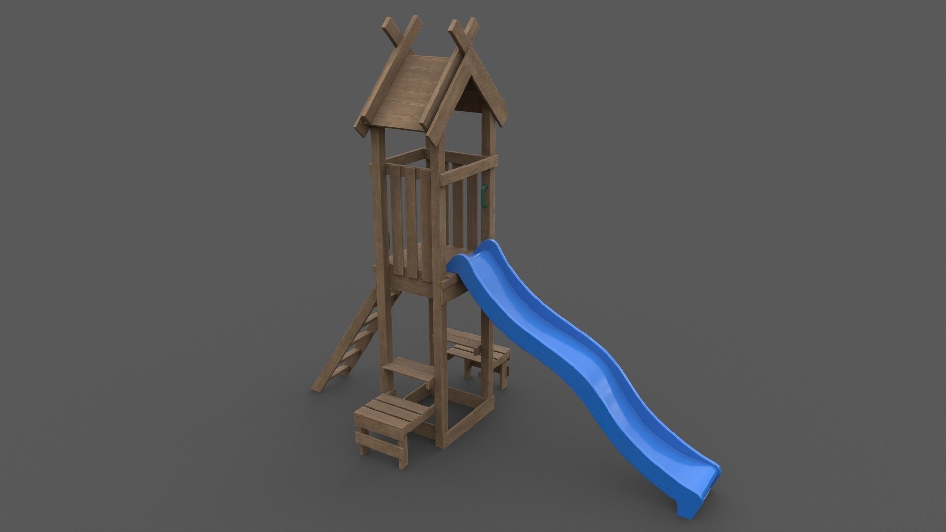 PBR Playground Jungle Gym 04 Low-poly 3D model_22