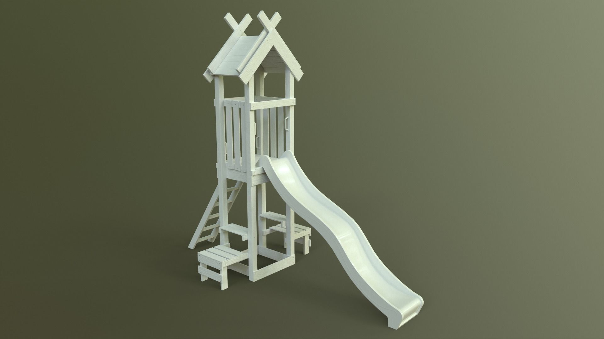 PBR Playground Jungle Gym 04 Low-poly 3D model_33