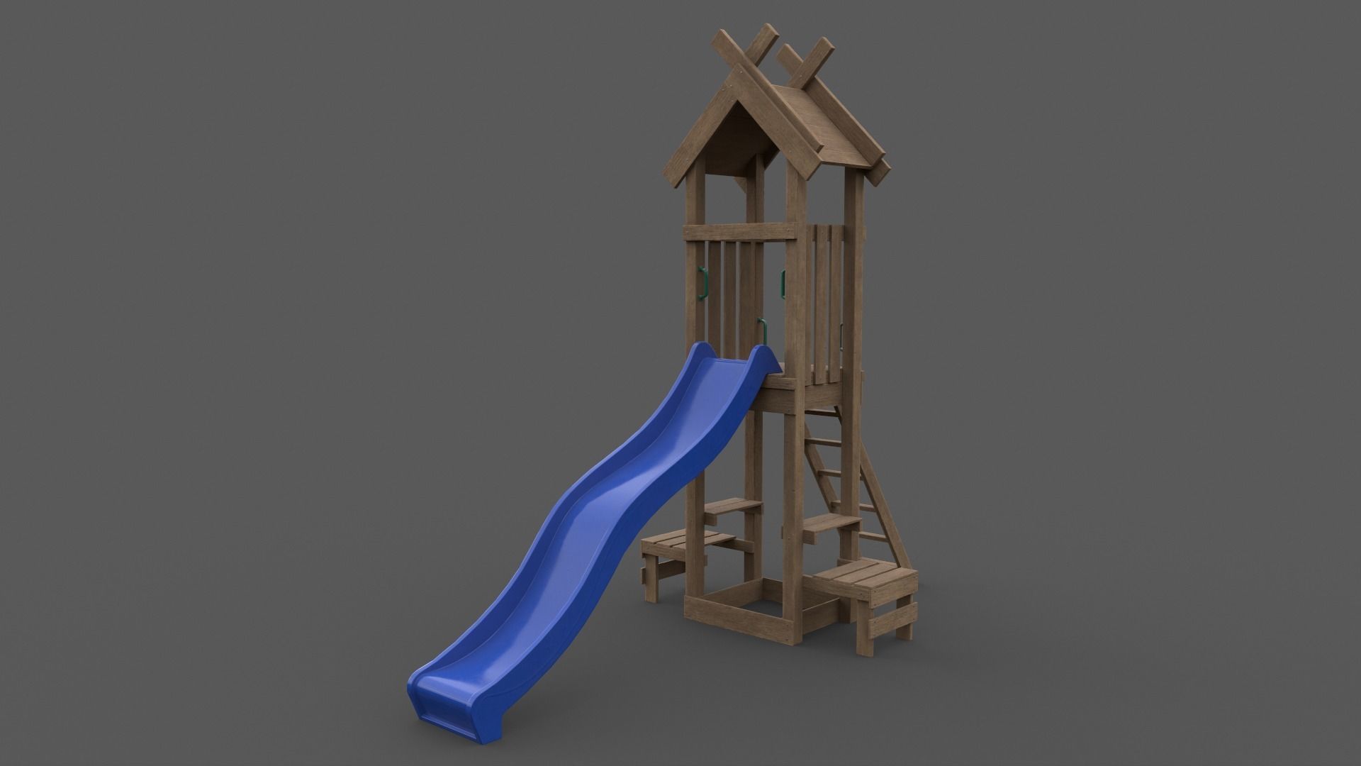 PBR Playground Jungle Gym 04 Low-poly 3D model_4