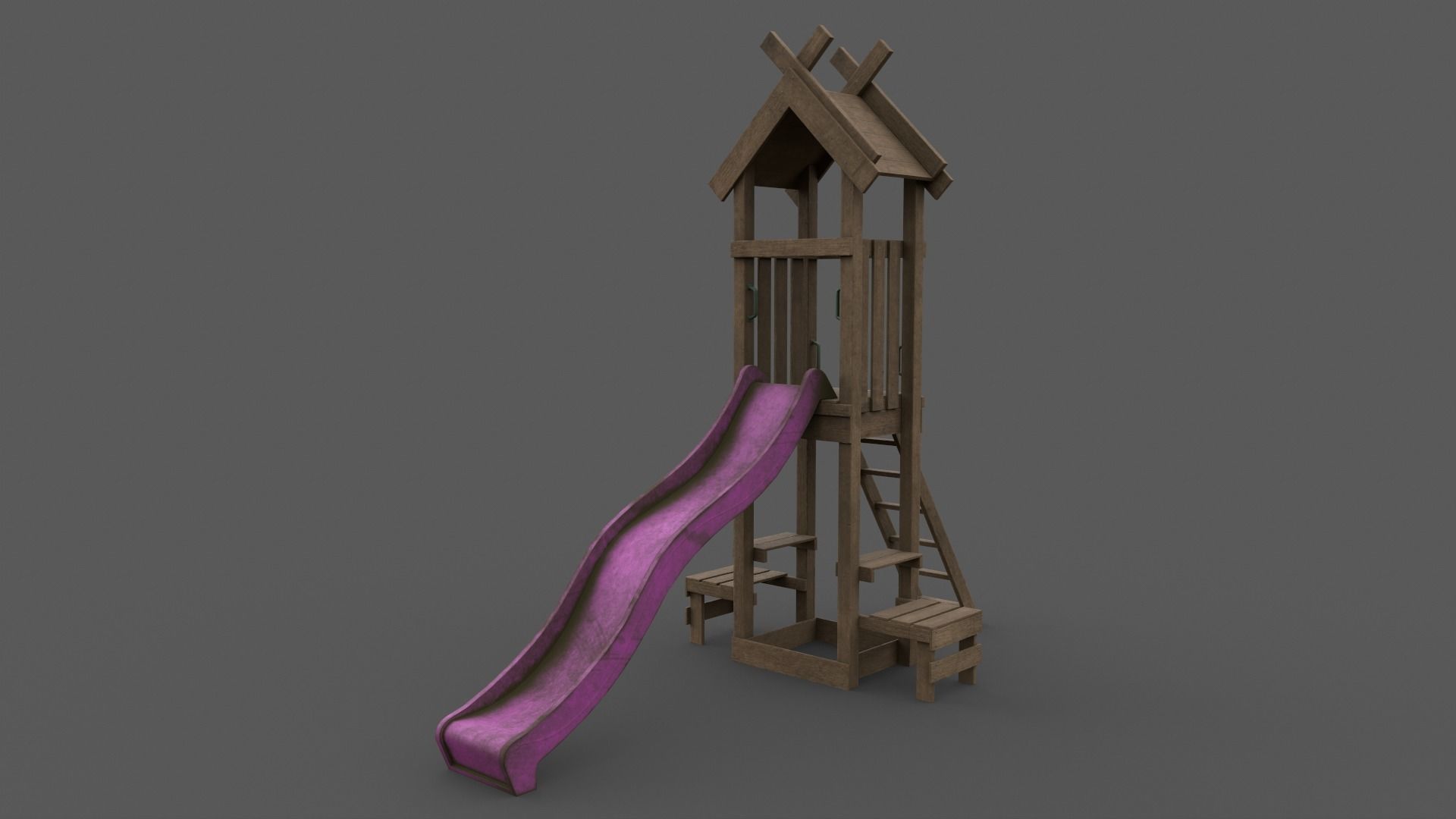 PBR Playground Jungle Gym 04 Low-poly 3D model_11