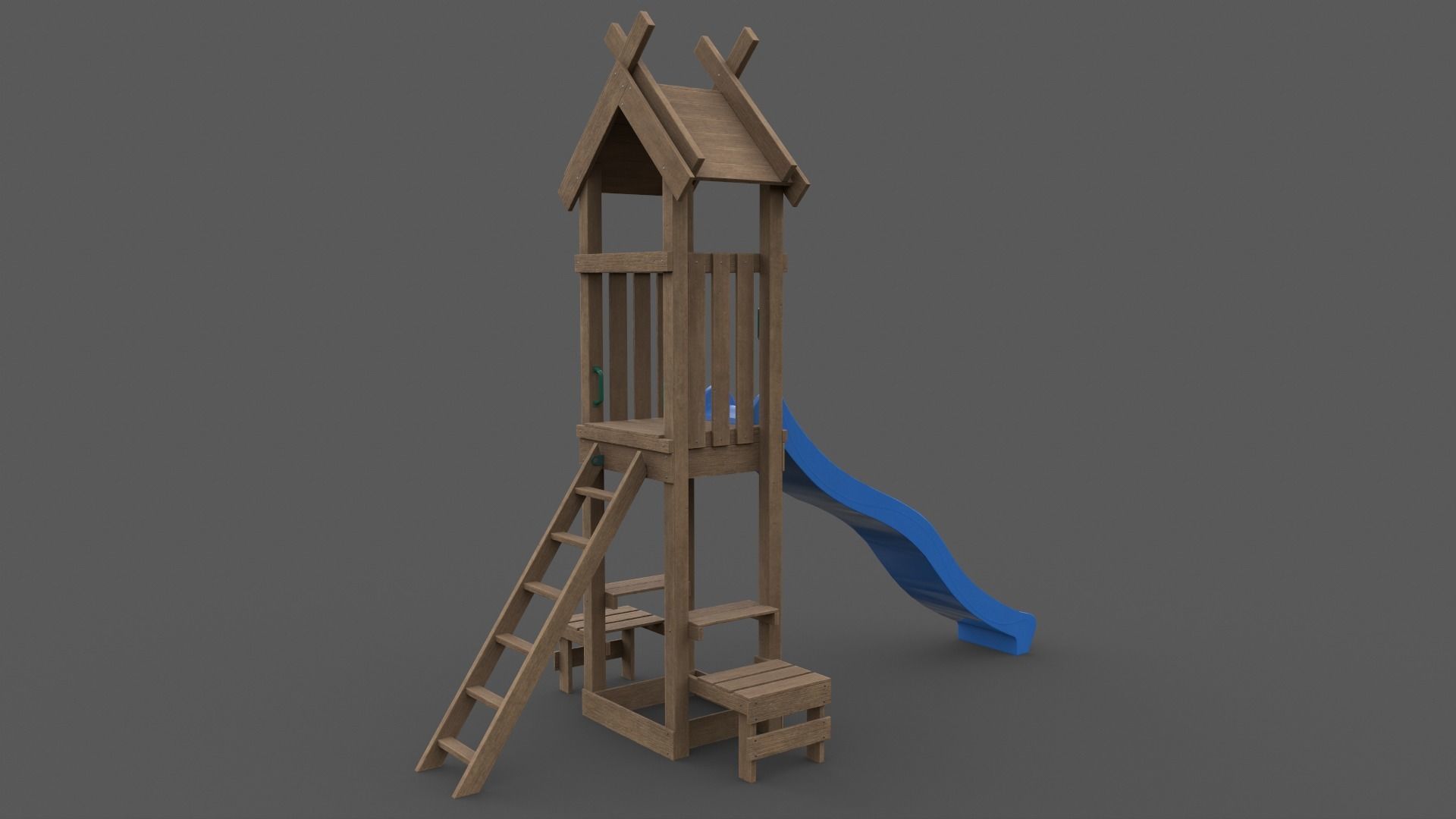 PBR Playground Jungle Gym 04 Low-poly 3D model_20