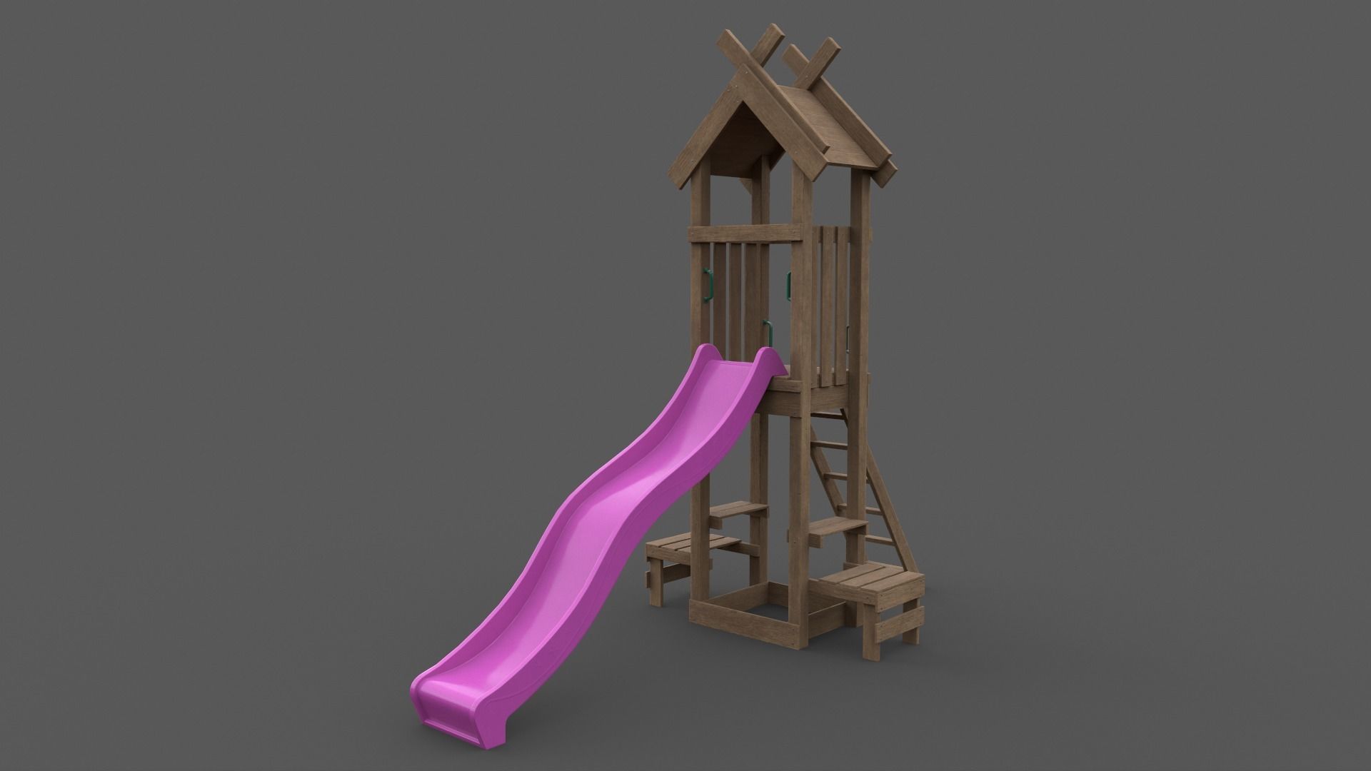 PBR Playground Jungle Gym 04 Low-poly 3D model_10