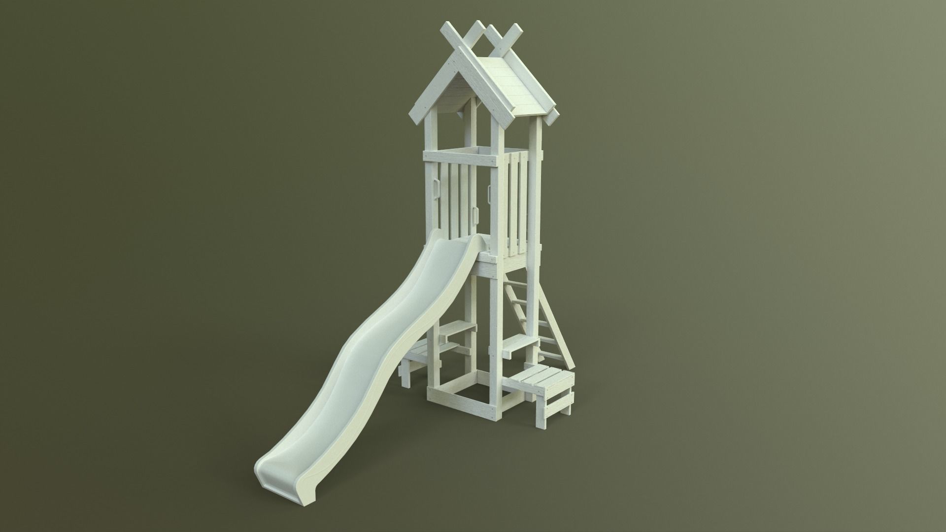 PBR Playground Jungle Gym 04 Low-poly 3D model_32