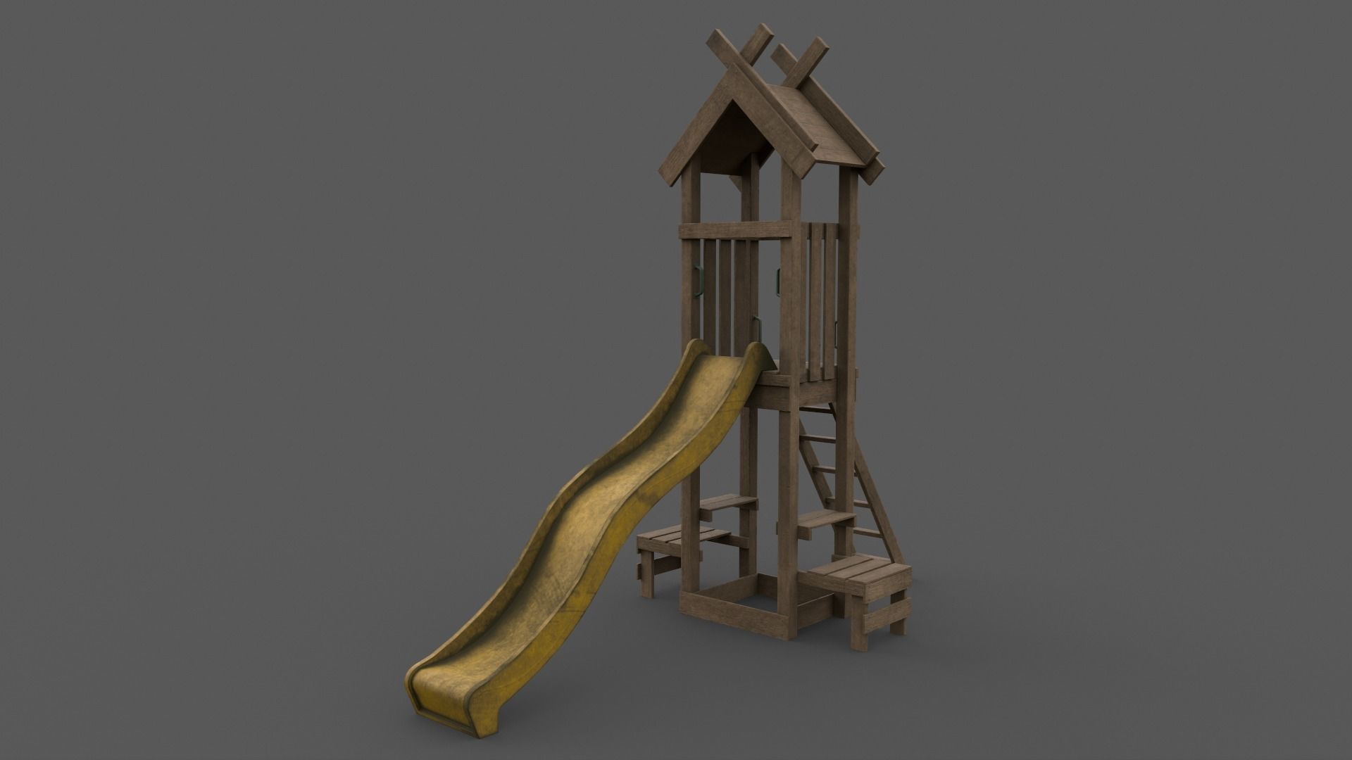 PBR Playground Jungle Gym 04 Low-poly 3D model_17