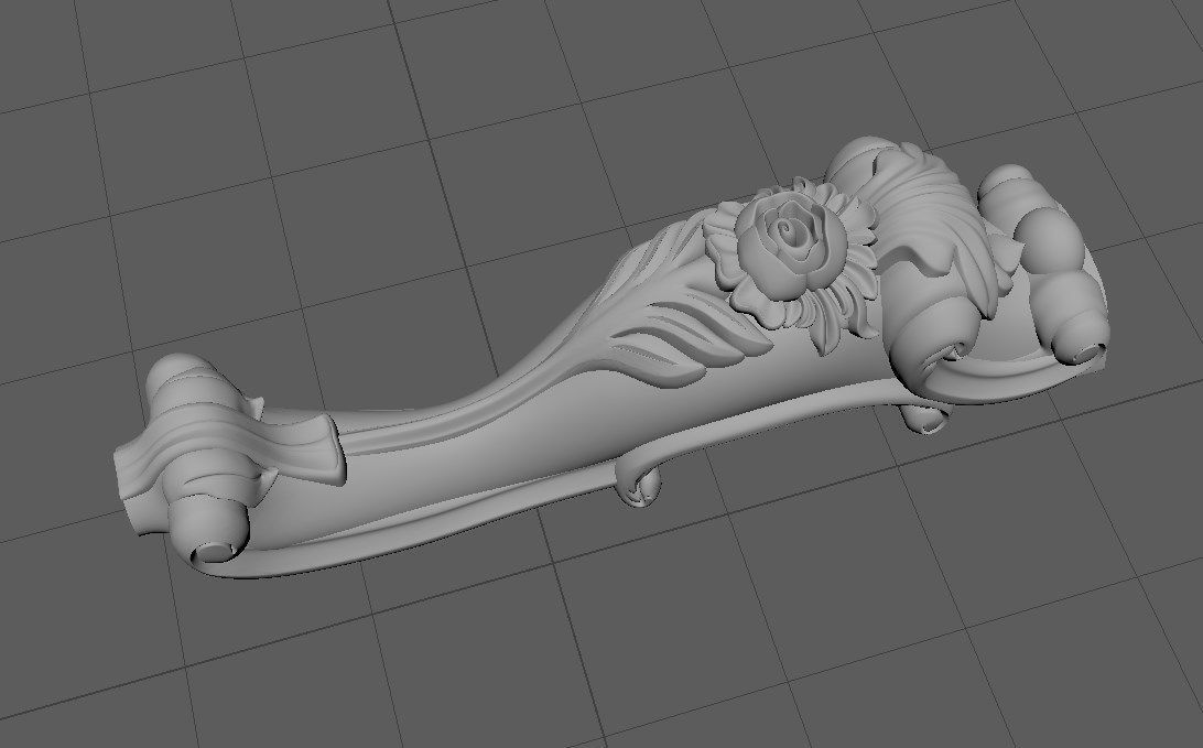 leg High quality 3d models for processing on a cnc machine  3D model_2