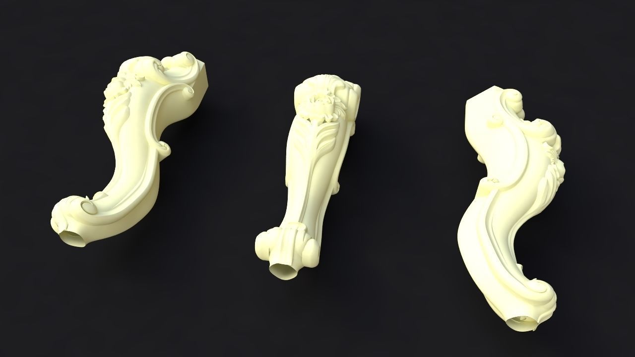 leg High quality 3d models for processing on a cnc machine  3D model_1