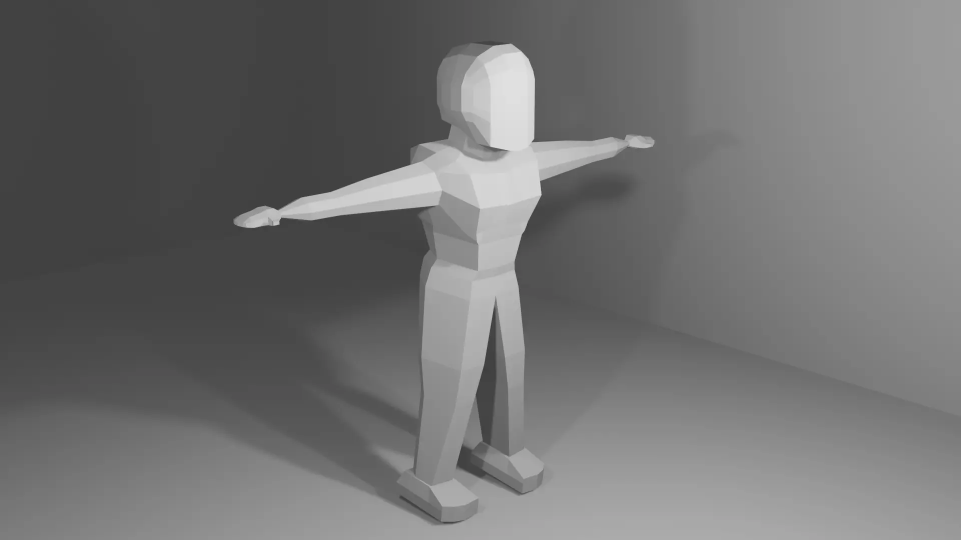 Low Poly Human man Free low-poly 3D model_0