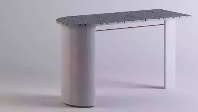 Table 2 concrete with metal base