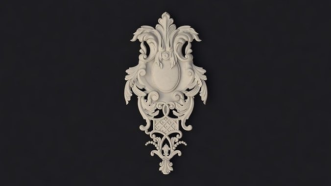 dekor ornate wall plaque 3D model