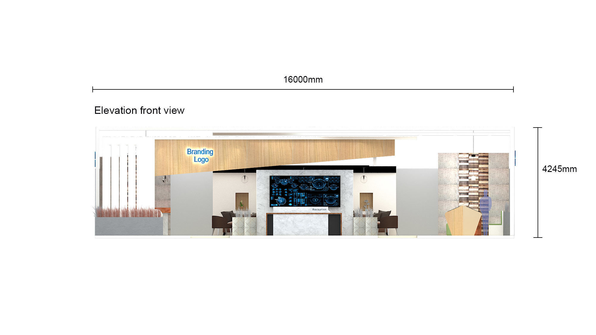 3D Custom booth Pavilion version 2 3D model_11