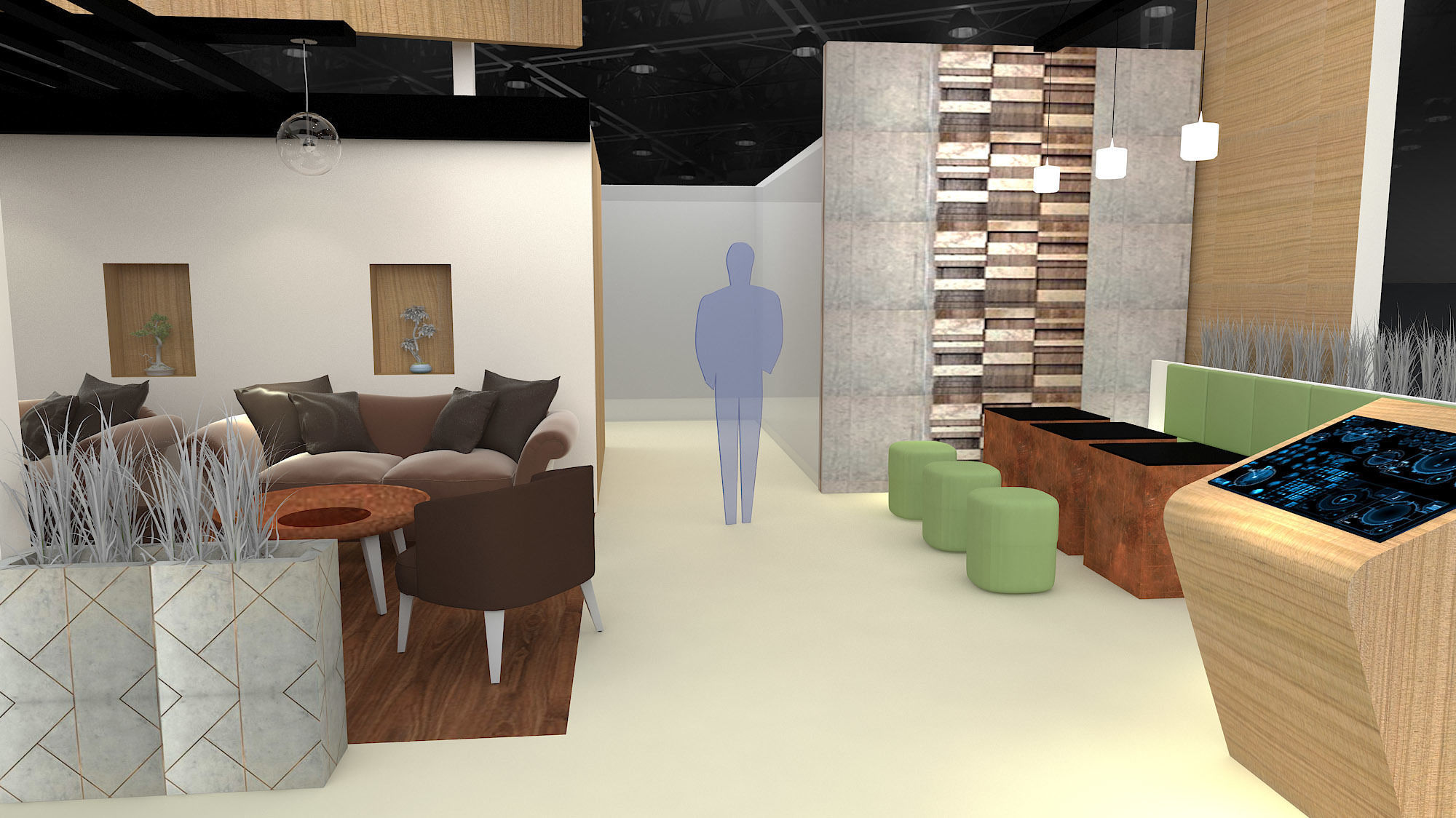 3D Custom booth Pavilion version 2 3D model_9