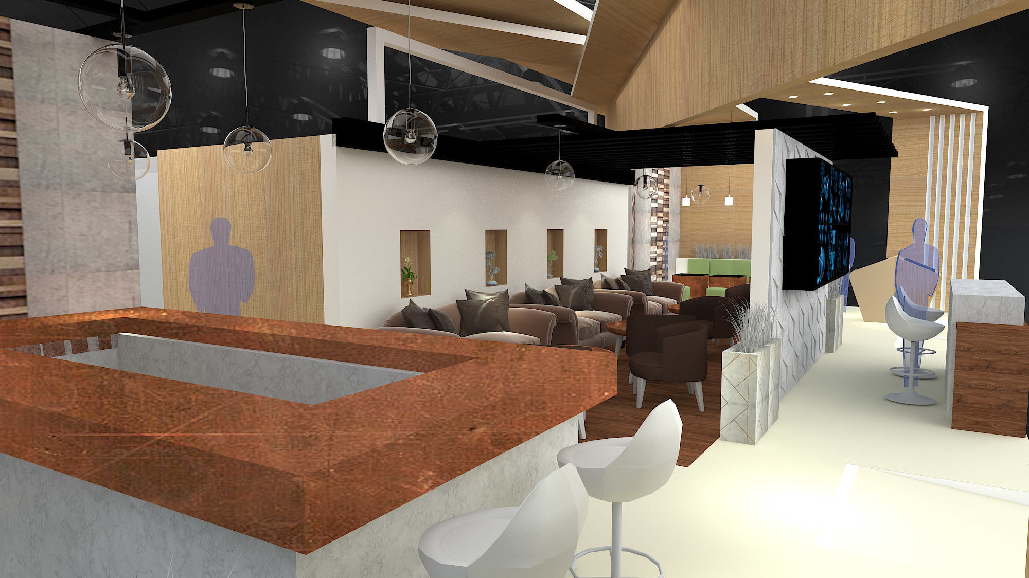 3D Custom booth Pavilion version 2 3D model_7