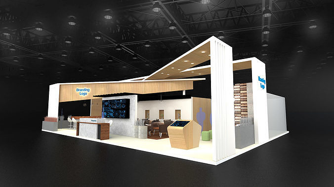 3D Custom booth Pavilion version 2 3D model