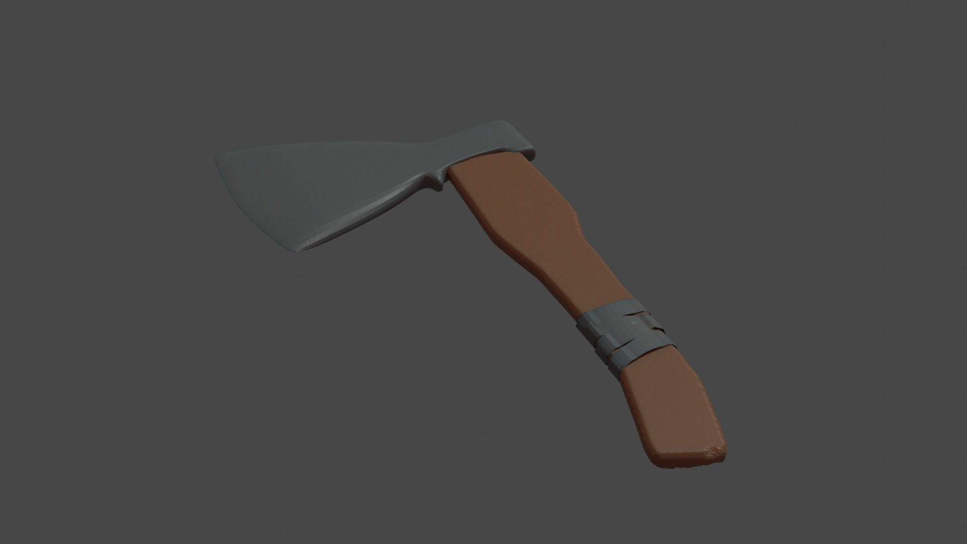 Iron Axe 3D model_1