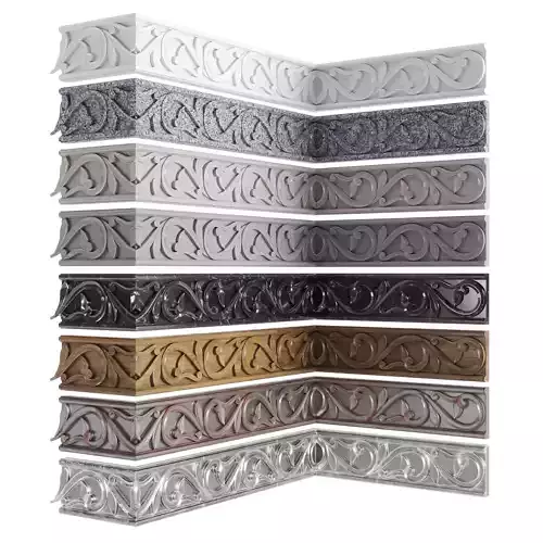 Molding different colored decorative moldings