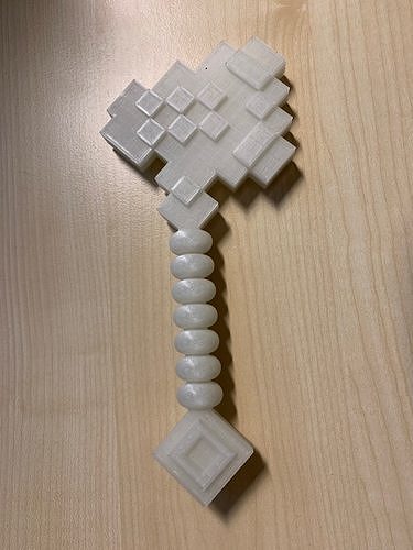 Minecraft Axe Lego Design 3D printed model for 3D printing 3D print model