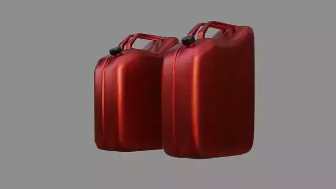 Jerrycan - Low and High poly Low-poly 3D model