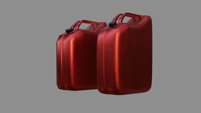 Jerrycan - Low and High poly Low-poly 3D model