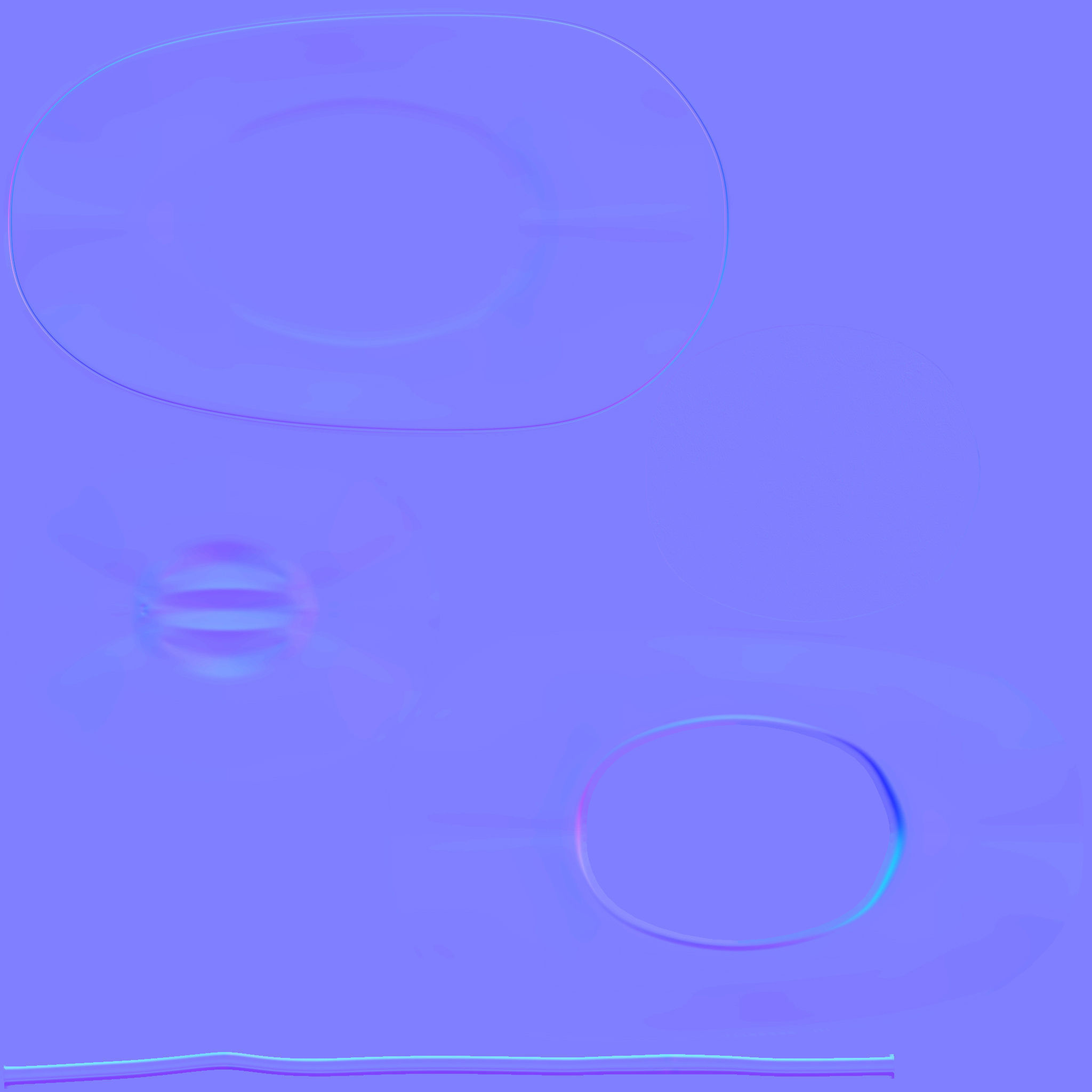 Female Sheriff Hat Low-poly 3D model_9