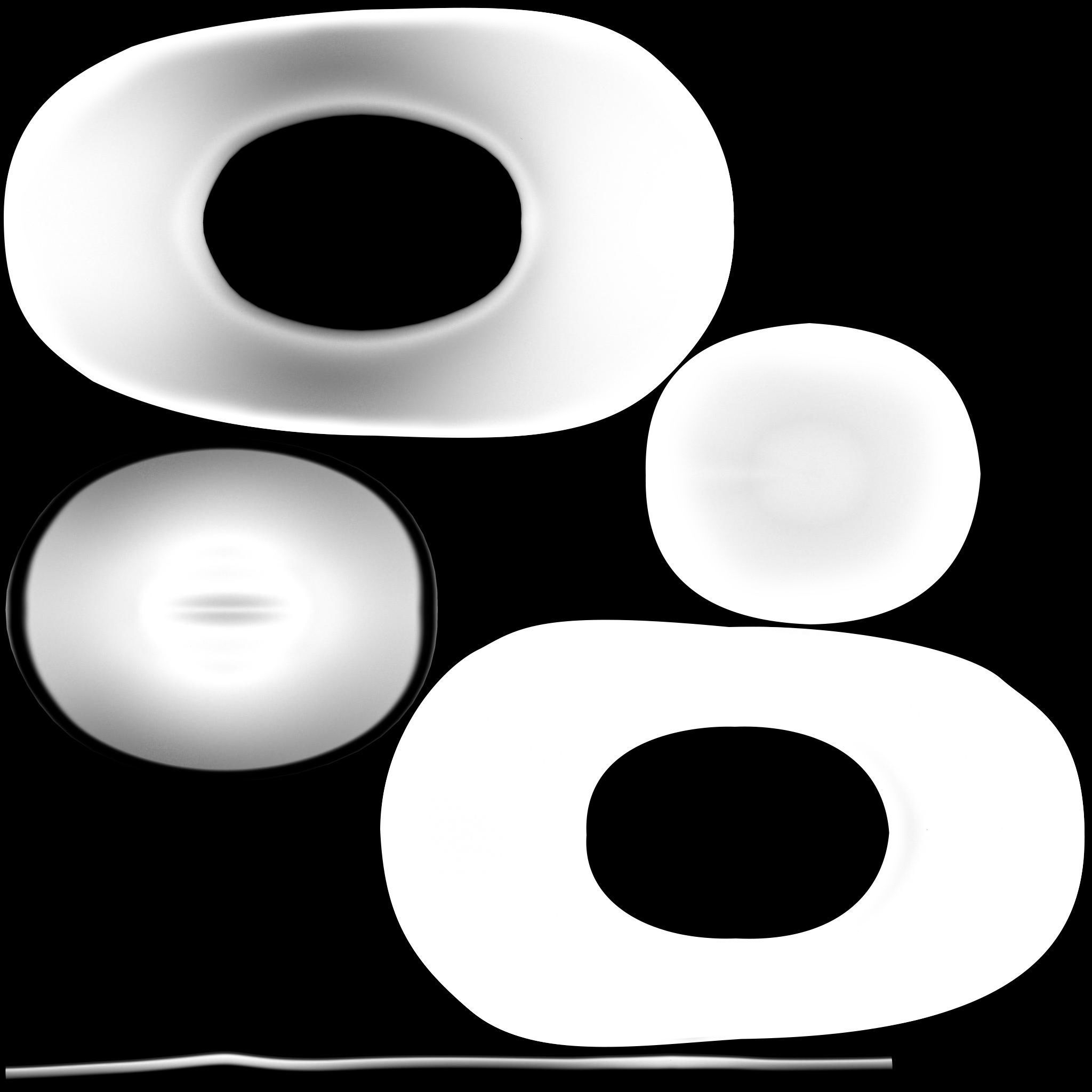 Female Sheriff Hat Low-poly 3D model_11