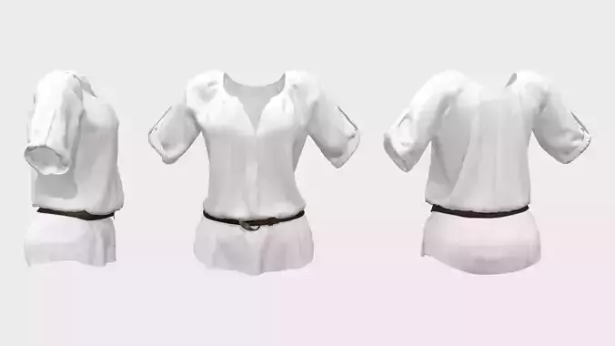 Ladies Shirt with Belt