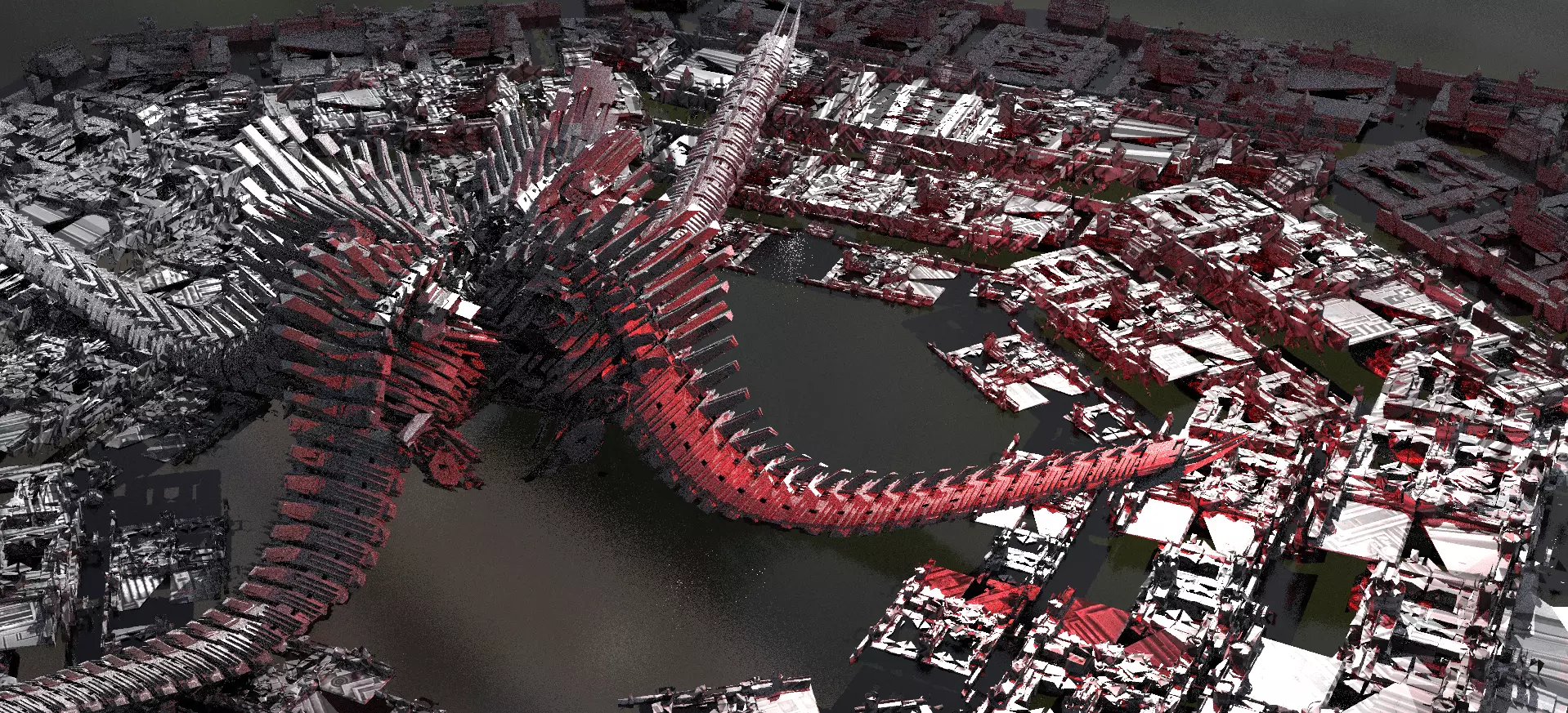 Robot Dino Spine Structure 3D model_0