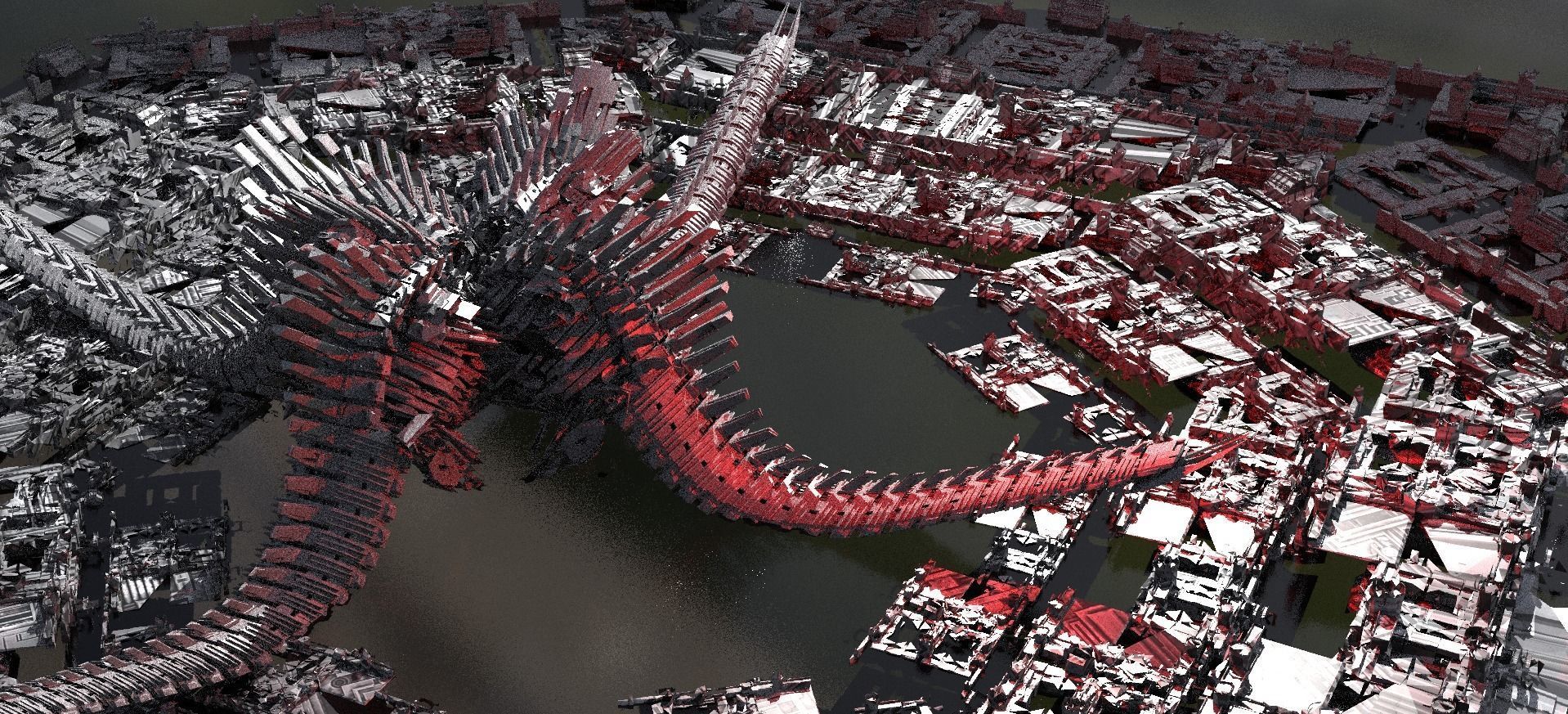 Robot Dino Spine Structure 3D model_1