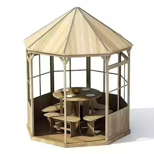 Wooden Garden Alcove