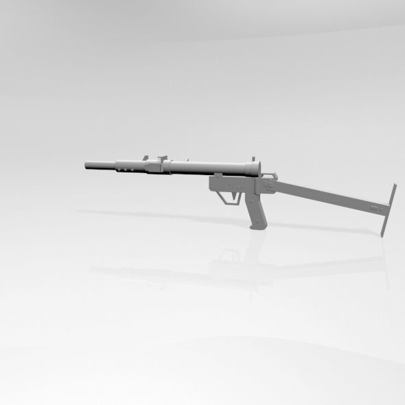 Sten Gun 01 3D model_11