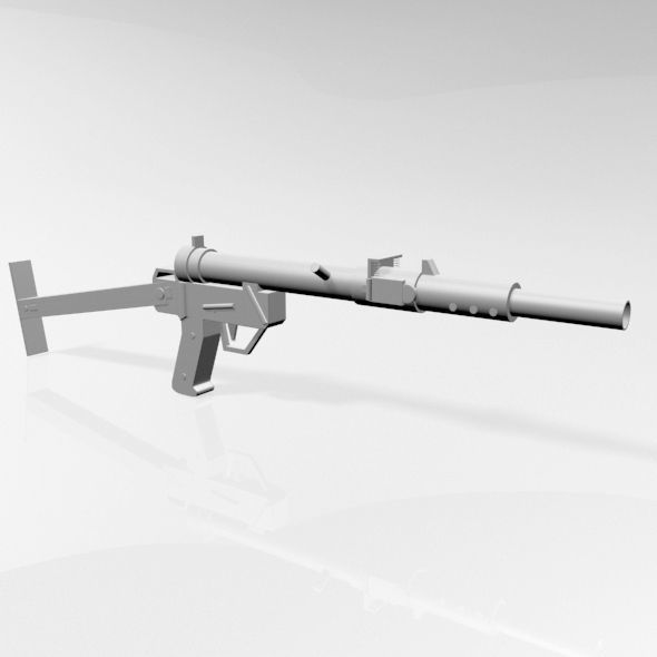 Sten Gun 01 3D model_1