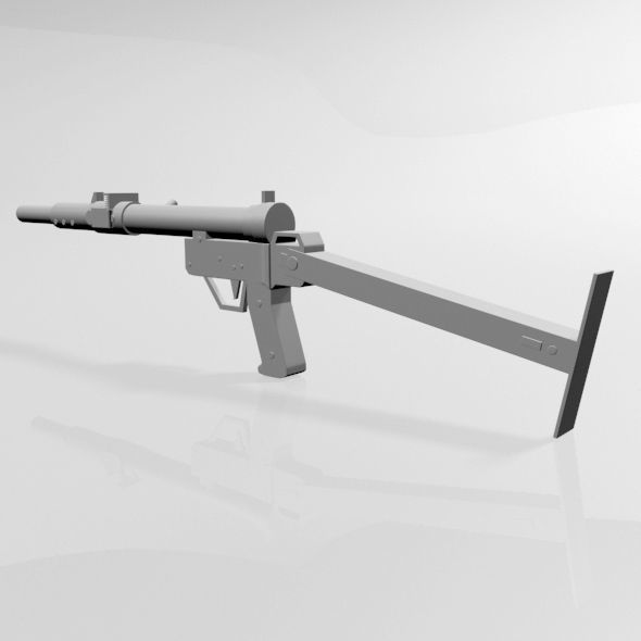 Sten Gun 01 3D model_3