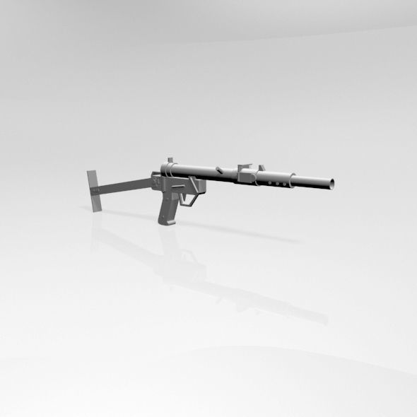 Sten Gun 01 3D model_16
