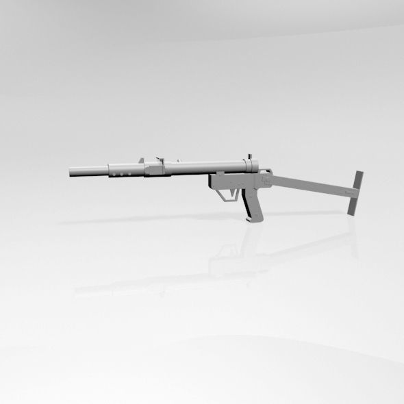 Sten Gun 01 3D model_12