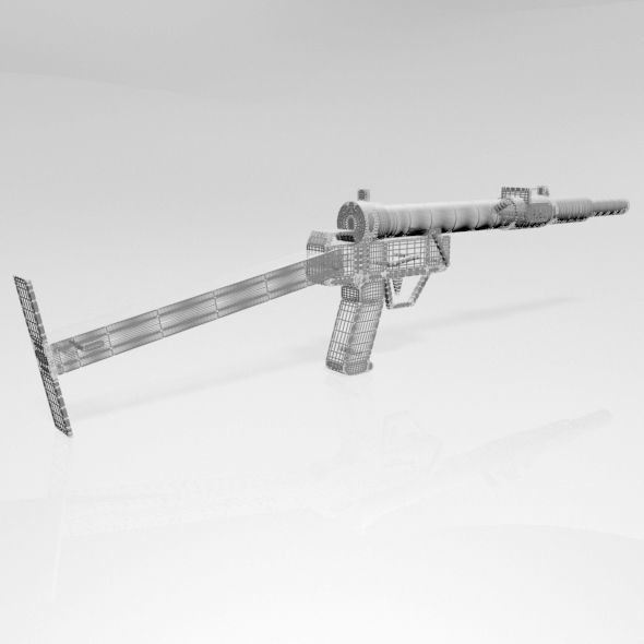 Sten Gun 01 3D model_5