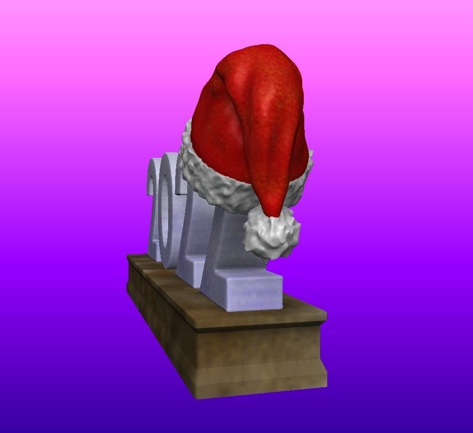 happy new year 2022 3D print model_9