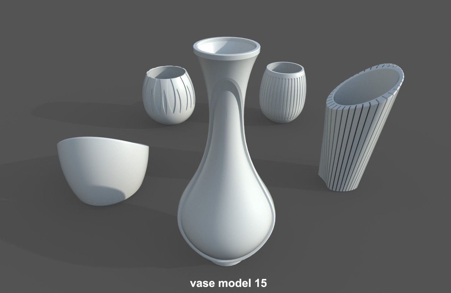 Vase Pack03 - 5 Models Free 3D print model_3