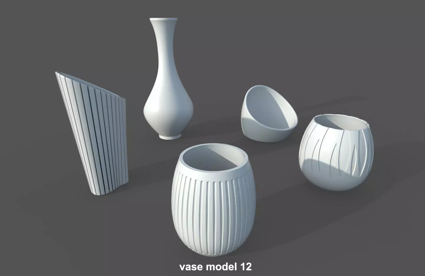 Vase Pack03 - 5 Models Free 3D print model_0