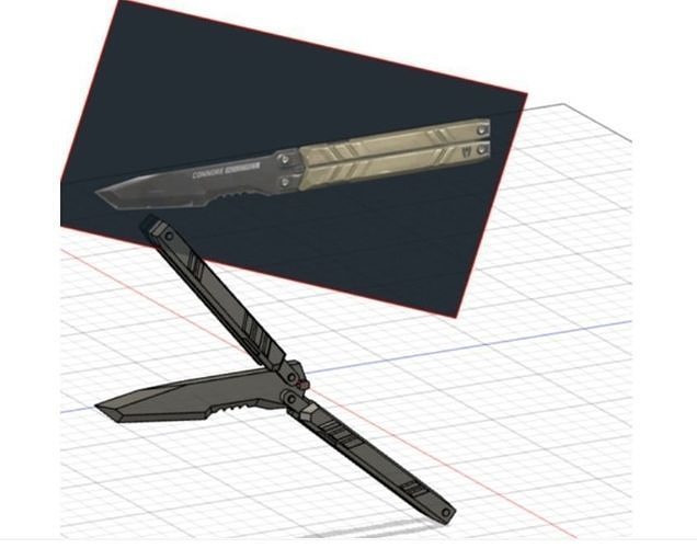 VALORANT BUTTERFLY KNIFE 3D print model