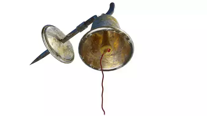 Christmas Bell Low-poly 3D model