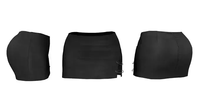 Mini Skirt With Pins