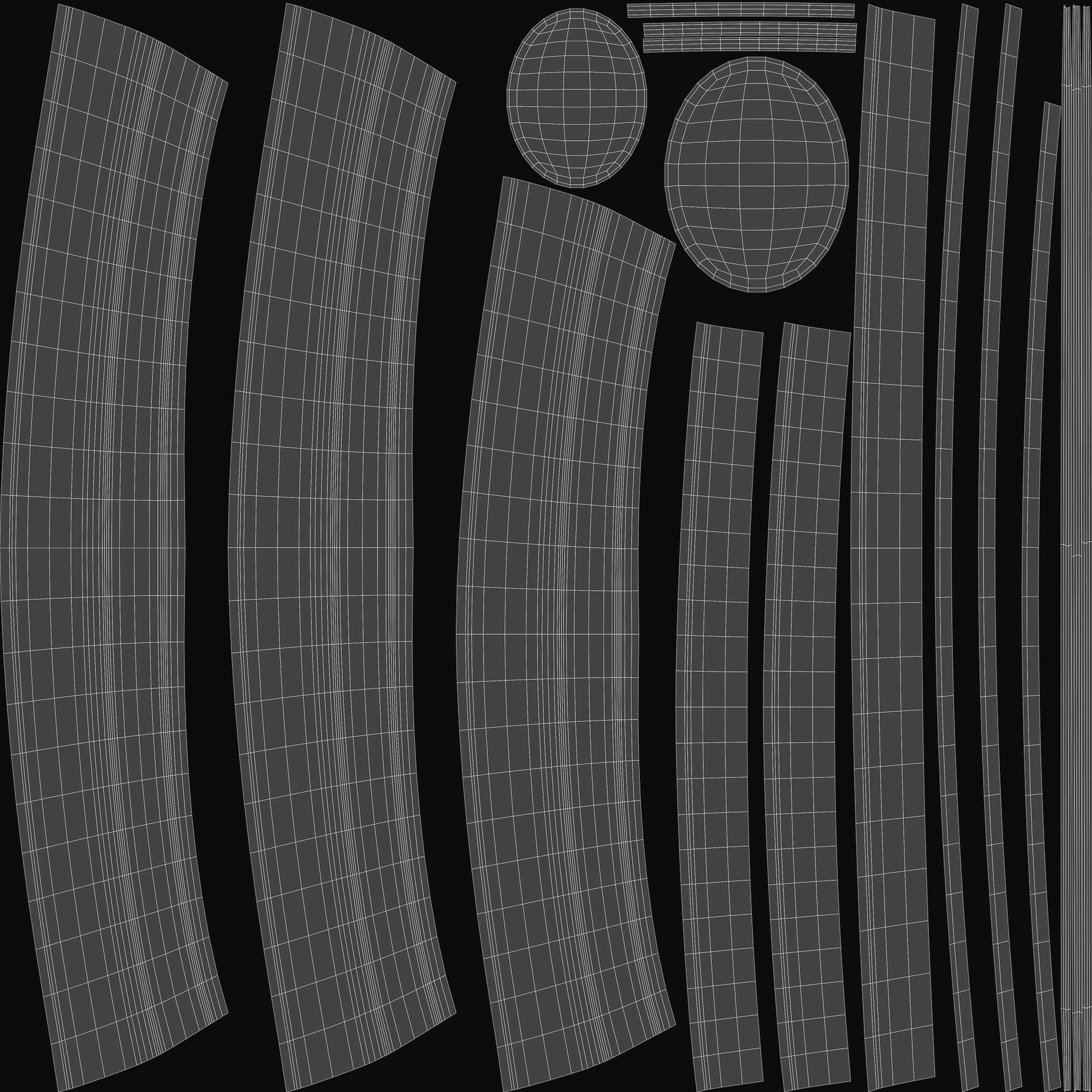 Hollow Circular Pendant Light Low-poly 3D model_9