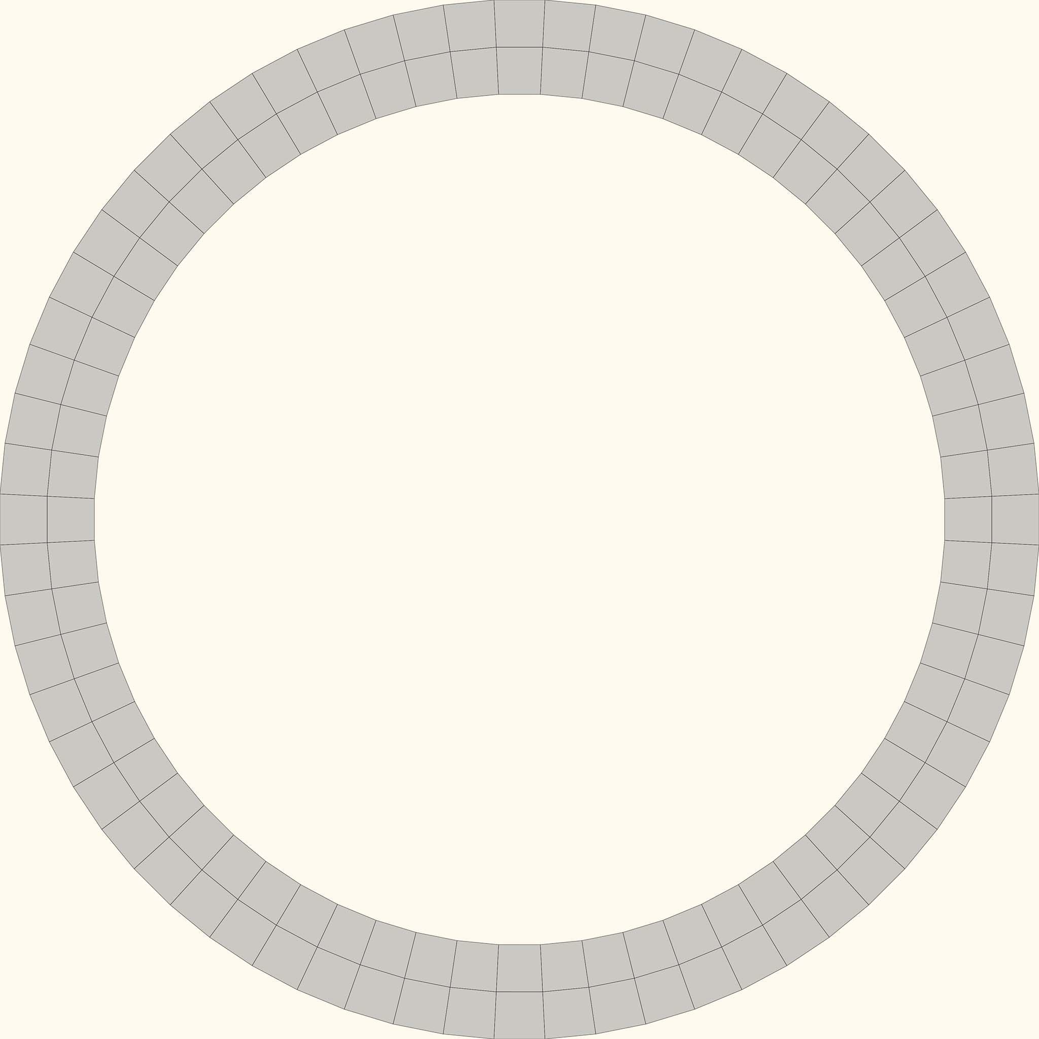 Hollow Circular Pendant Light Low-poly 3D model_10