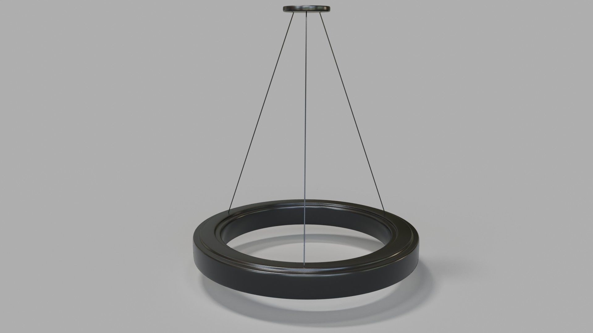 Hollow Circular Pendant Light Low-poly 3D model_5