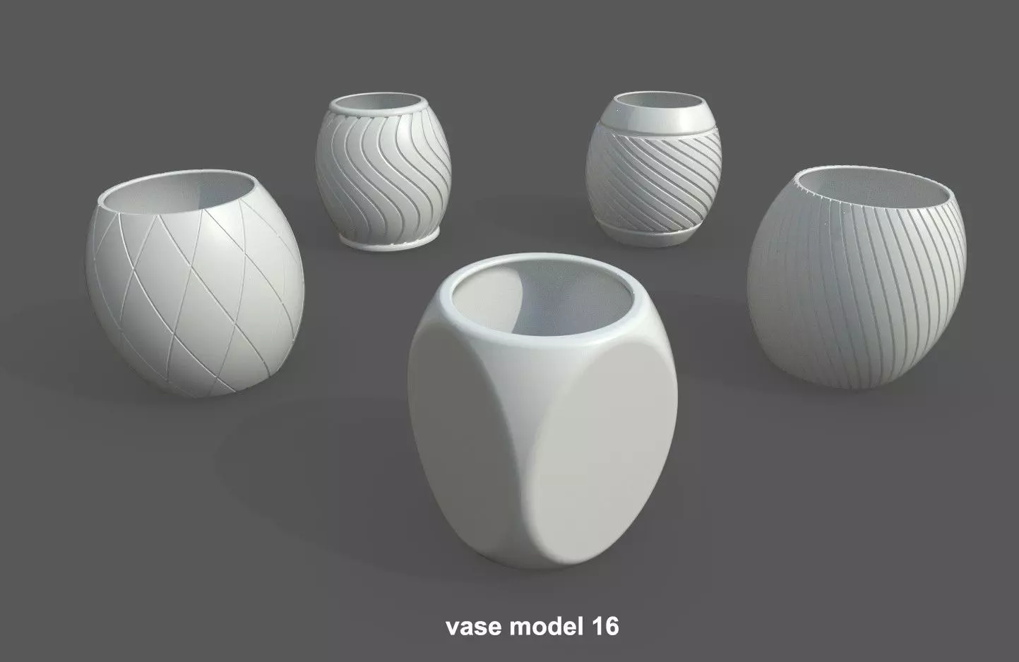 Vase Pack04 - 5 models Free 3D print model_0