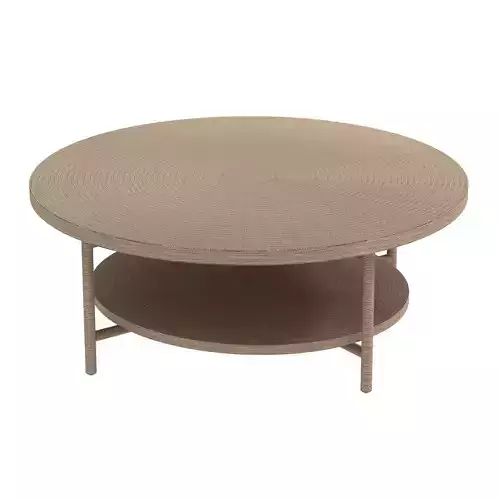 Palecek Monarch Coffee Table Natural round 3D model