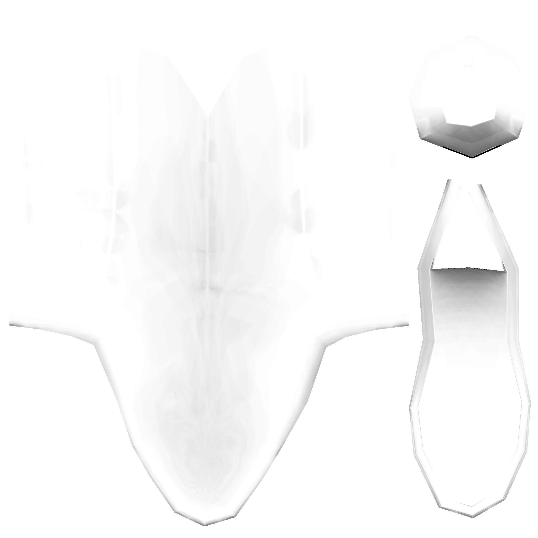 Ladies Black Cowboy Boots To Wear Over Pants Low-poly 3D model_10