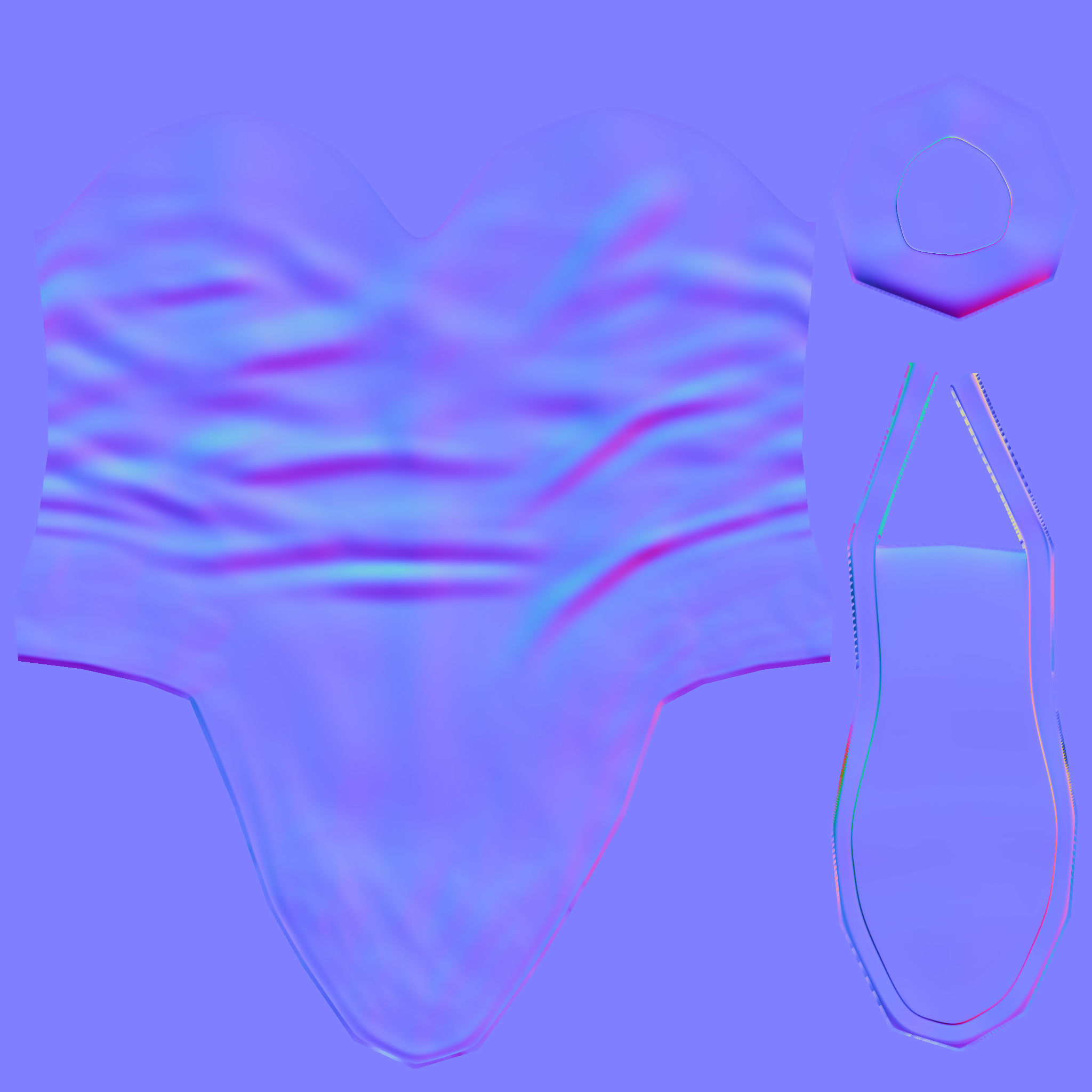 Ladies Black Cowboy Boots To Wear Over Pants Low-poly 3D model_8