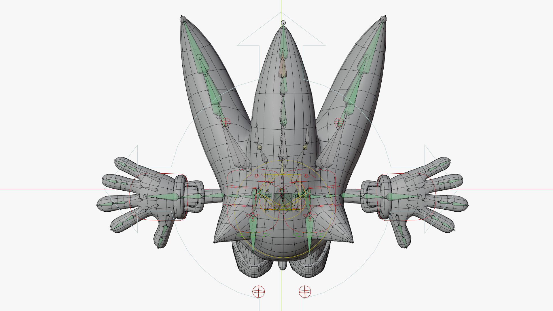 Shadow the Hedgehog  Low-poly 3D model_16
