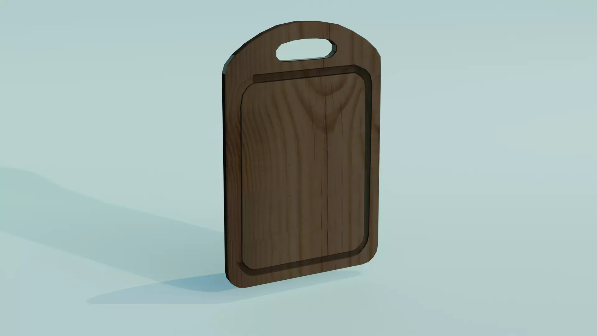 cutting board Lou- Poli Free low-poly 3D model